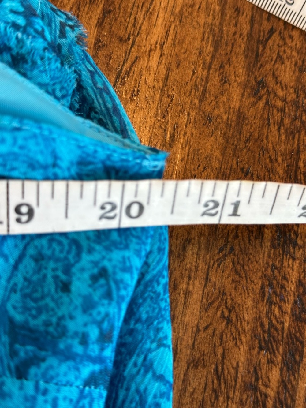 Jones Wear | VTG Blue Paisley Drop Waist Midi Dress - Boho 90s/Y2K, Size 10 - Picture 8 of 10